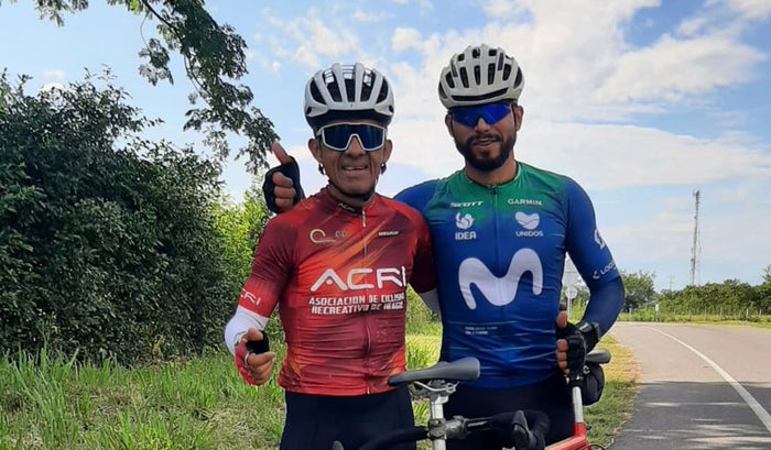 Óscar Varela y Jesús Gerardo Vargas, deportistas tolimenses del Paracycling