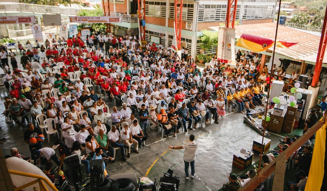 Evento de socialización en Rioblanco