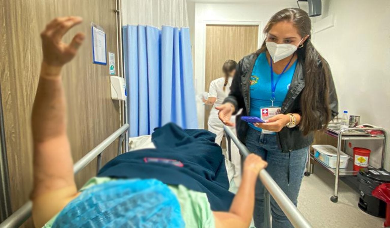 Dos heridas dejó explosión de bombas de helio en las canchas del ‘Atanasio’ en Mirolindo