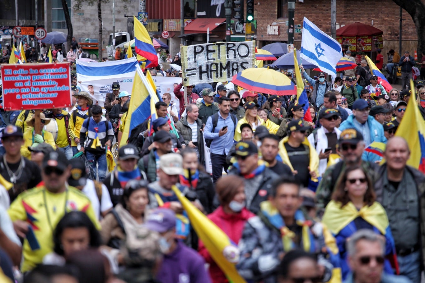 Marcha contra el Gobierno Petro