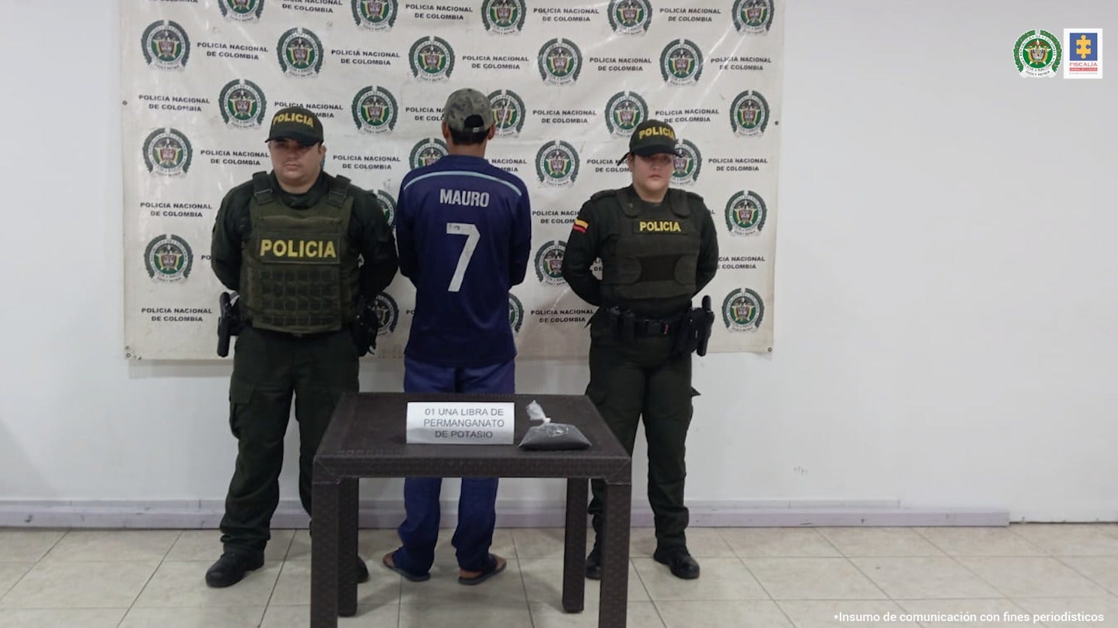 Estás sustancias eran usadas para el procesamiento de narcóticos en el sur del país.