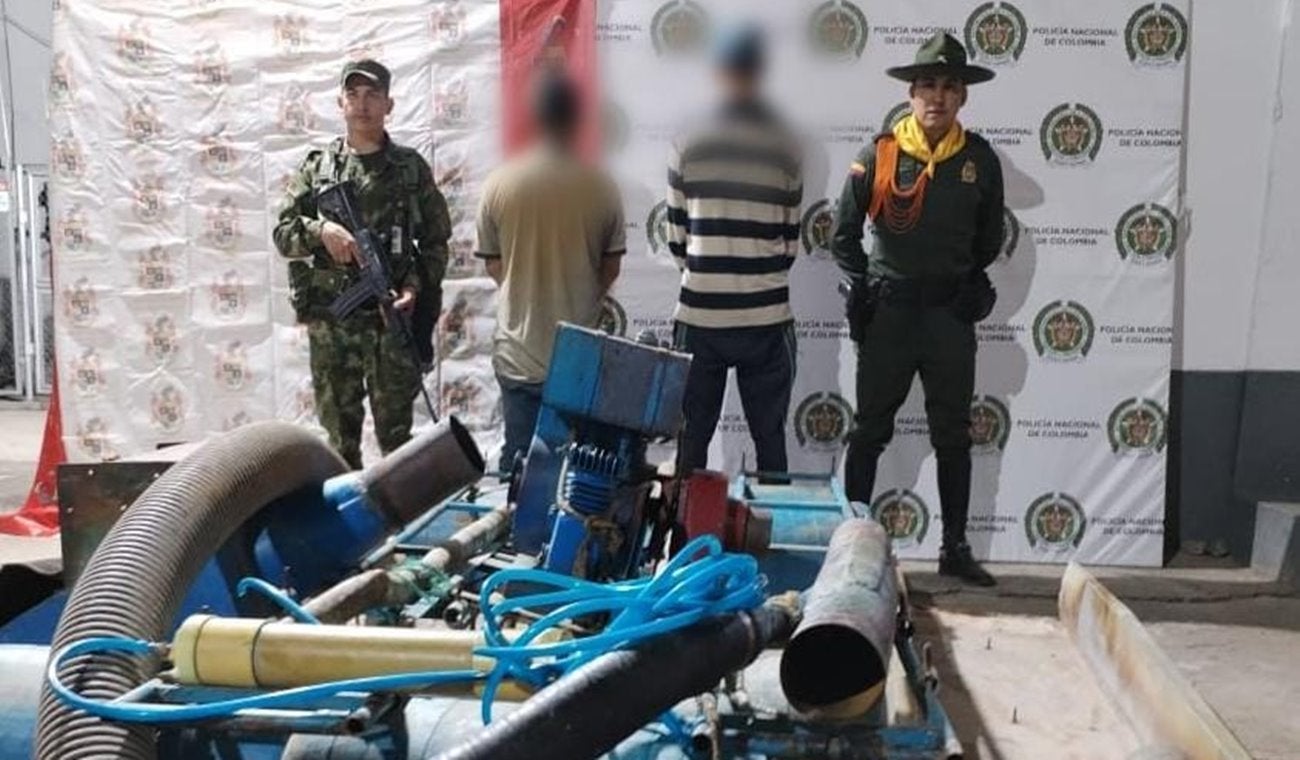 Autoridades efectuaron un duro golpe contra la minería ilegal en Chaparral