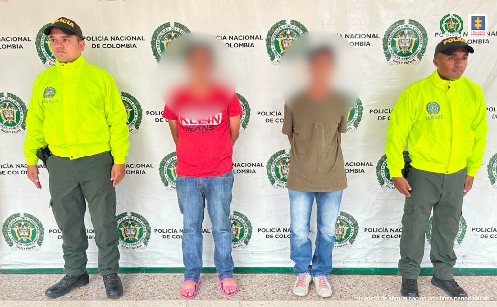 Estos y otros sujetos, fueron capturados por la Fiscalía en el Huila por violencia basada en género.