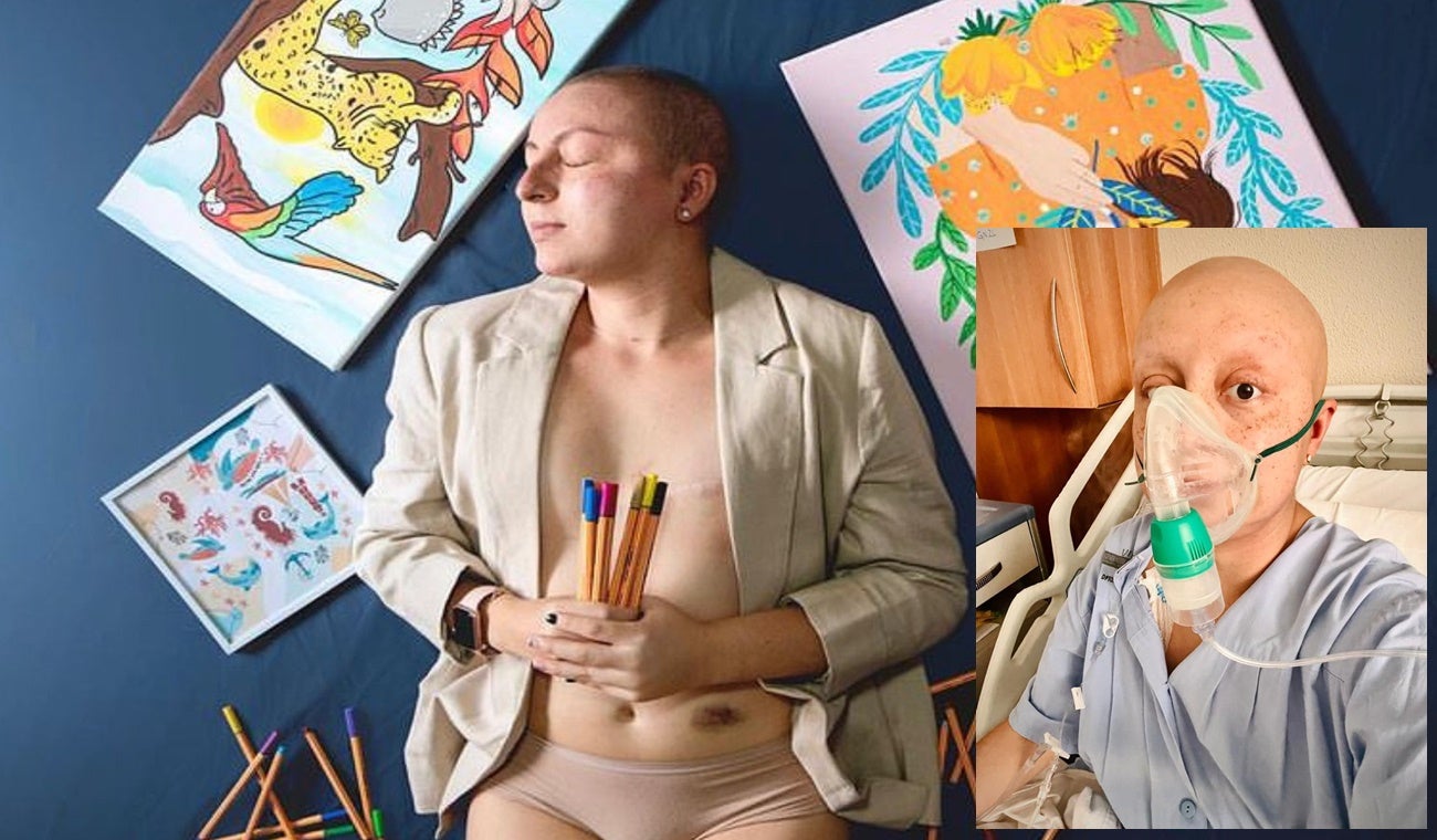 Mujer tolimense con cáncer