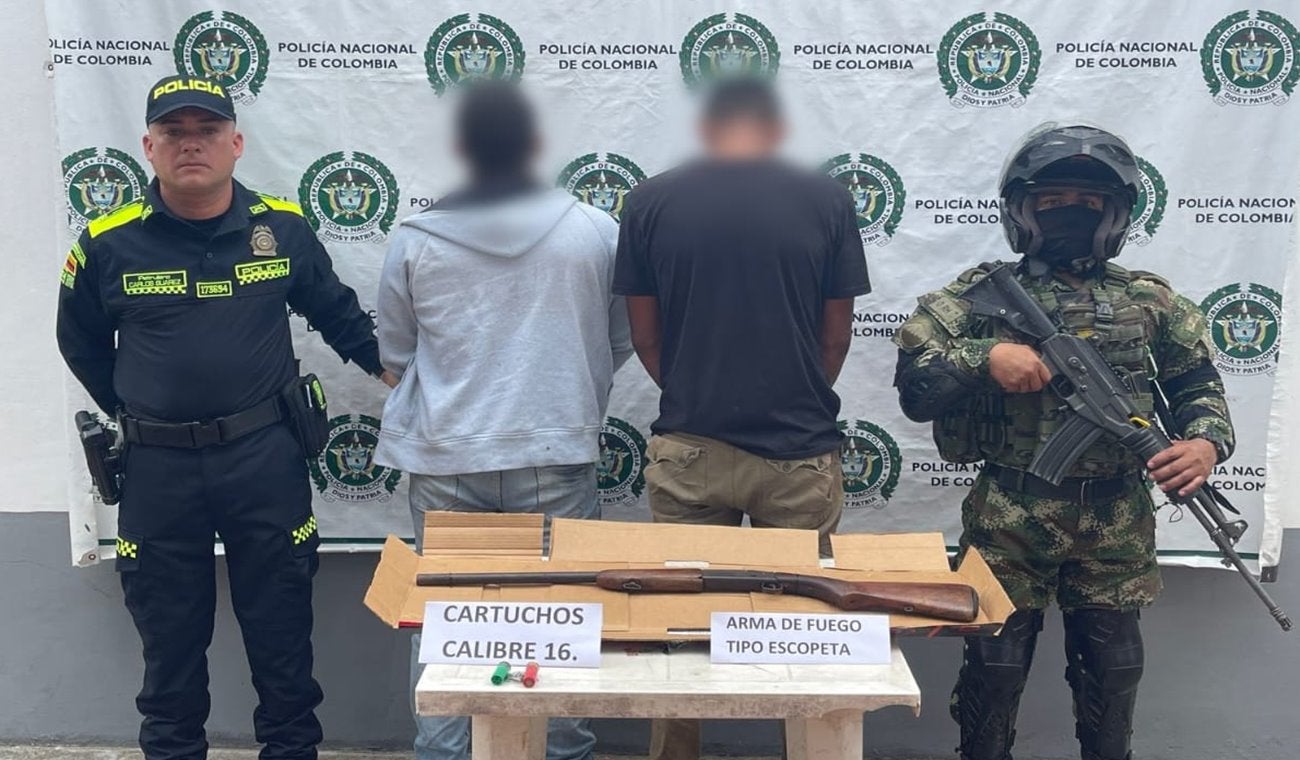 Capturaron sujetos con escopeta por tener azotada la comunidad en Rovira