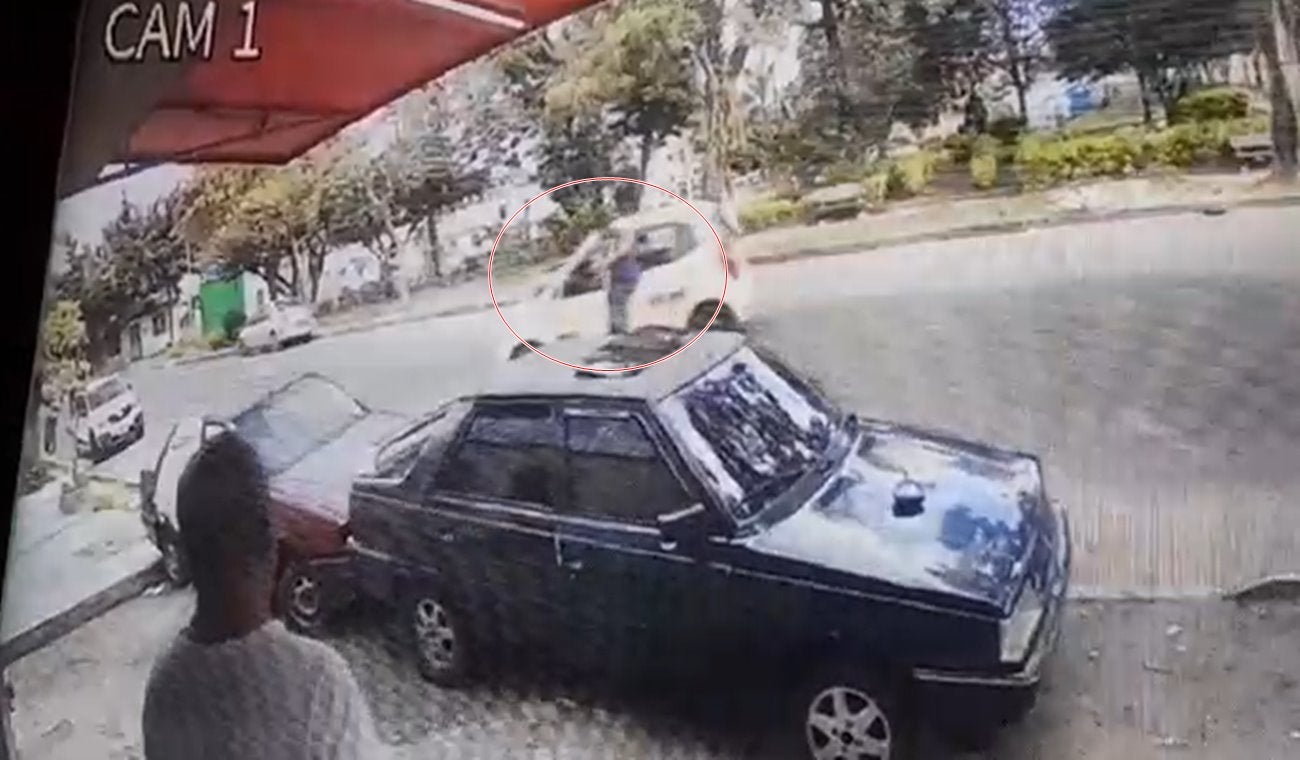 En medio de un atraco, Oswaldo se vistió de héroe y evitó un accidente