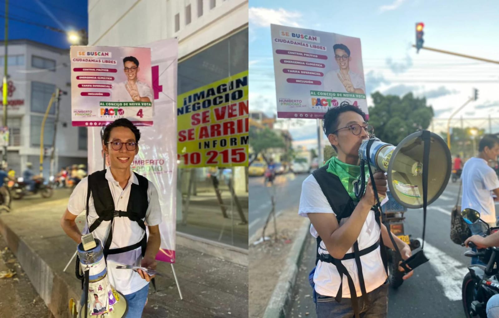 Humberto Perdomo del Pacto Histórico se convirtió en el concejal electo más joven de Neiva