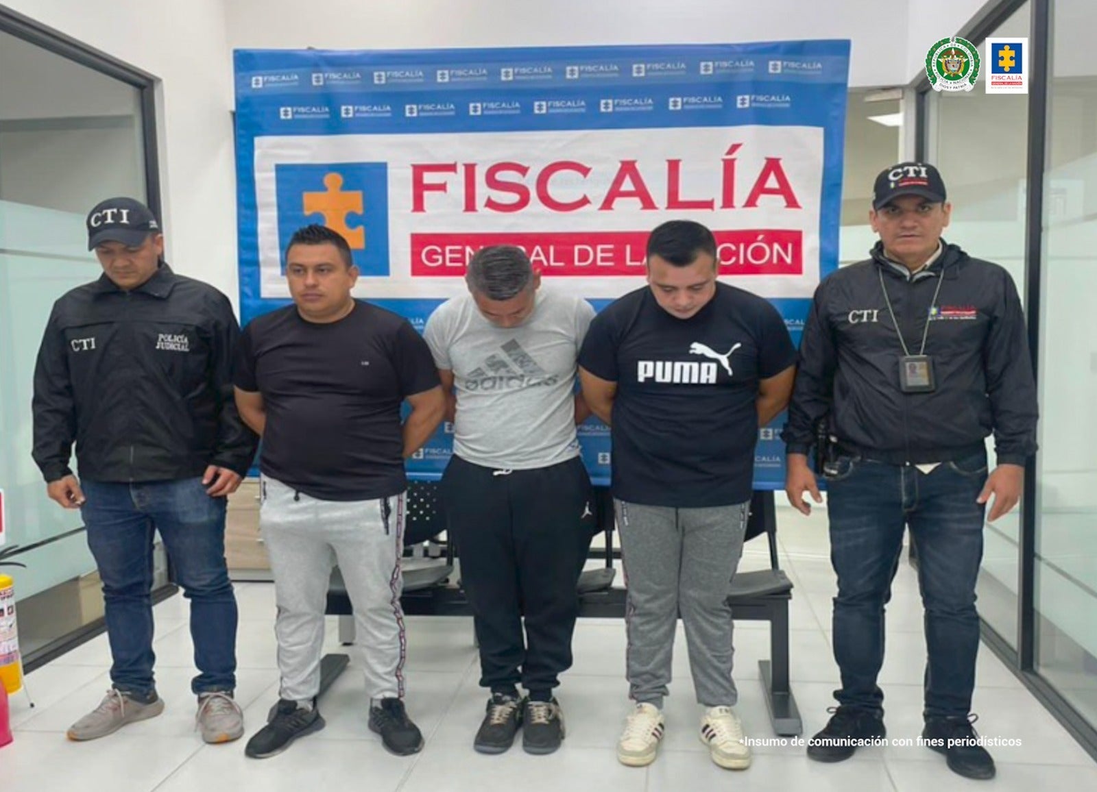 Los procesados fueron detenidos señalados de haber constreñido a un ciudadano.