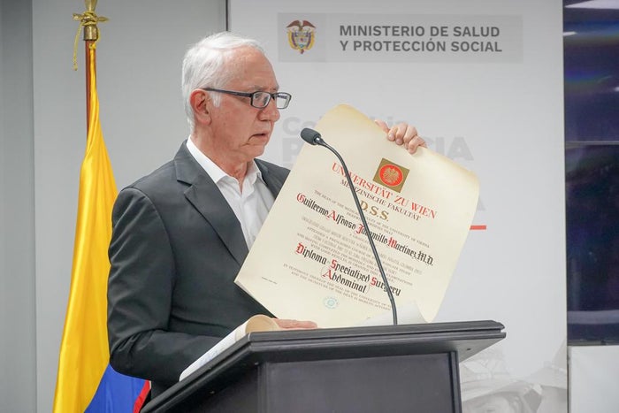 Ministro de Salud Guillermo Alfonso Jaramillo.