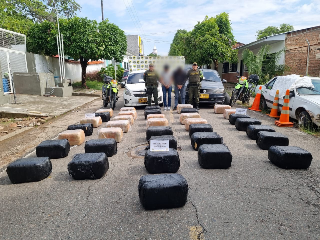 Incautan primer gran cargamento de marihuana del año en el Huila