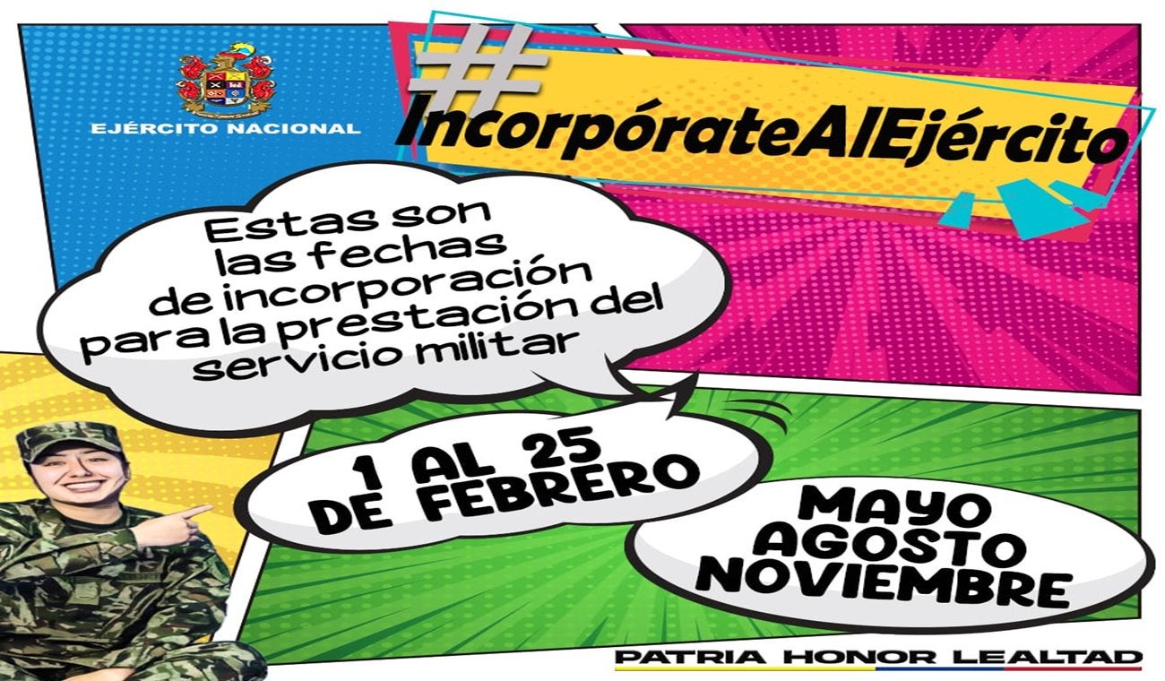 Serán incorporados 916 hombres y mujeres para prestar el servicio militar en el Tolima