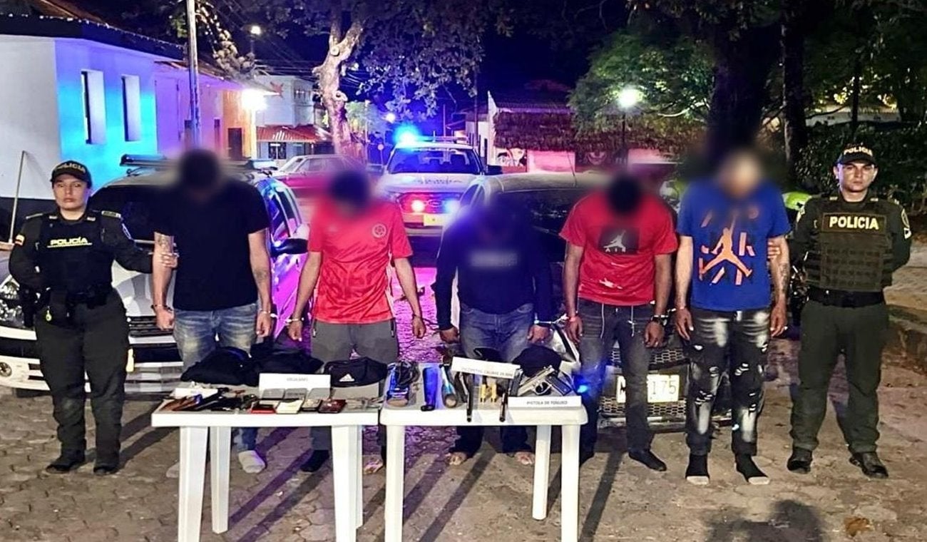 Capturaron cinco delincuentes en una finca en Valle de San juan