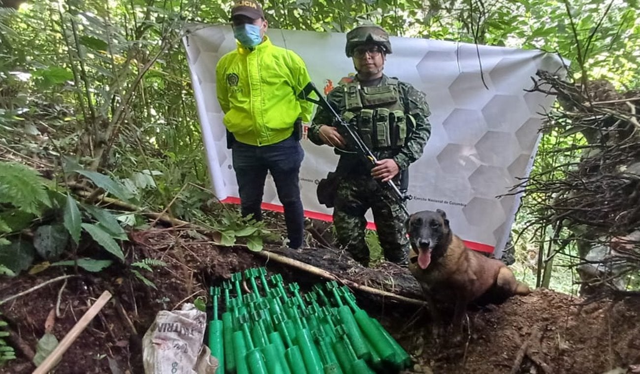 Atención: 30 granadas de 60 milímetros fueron ubicadas por tropas del Ejército en el sur del Tolima