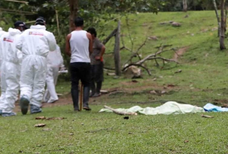 Referencia de homicidio en zona rural