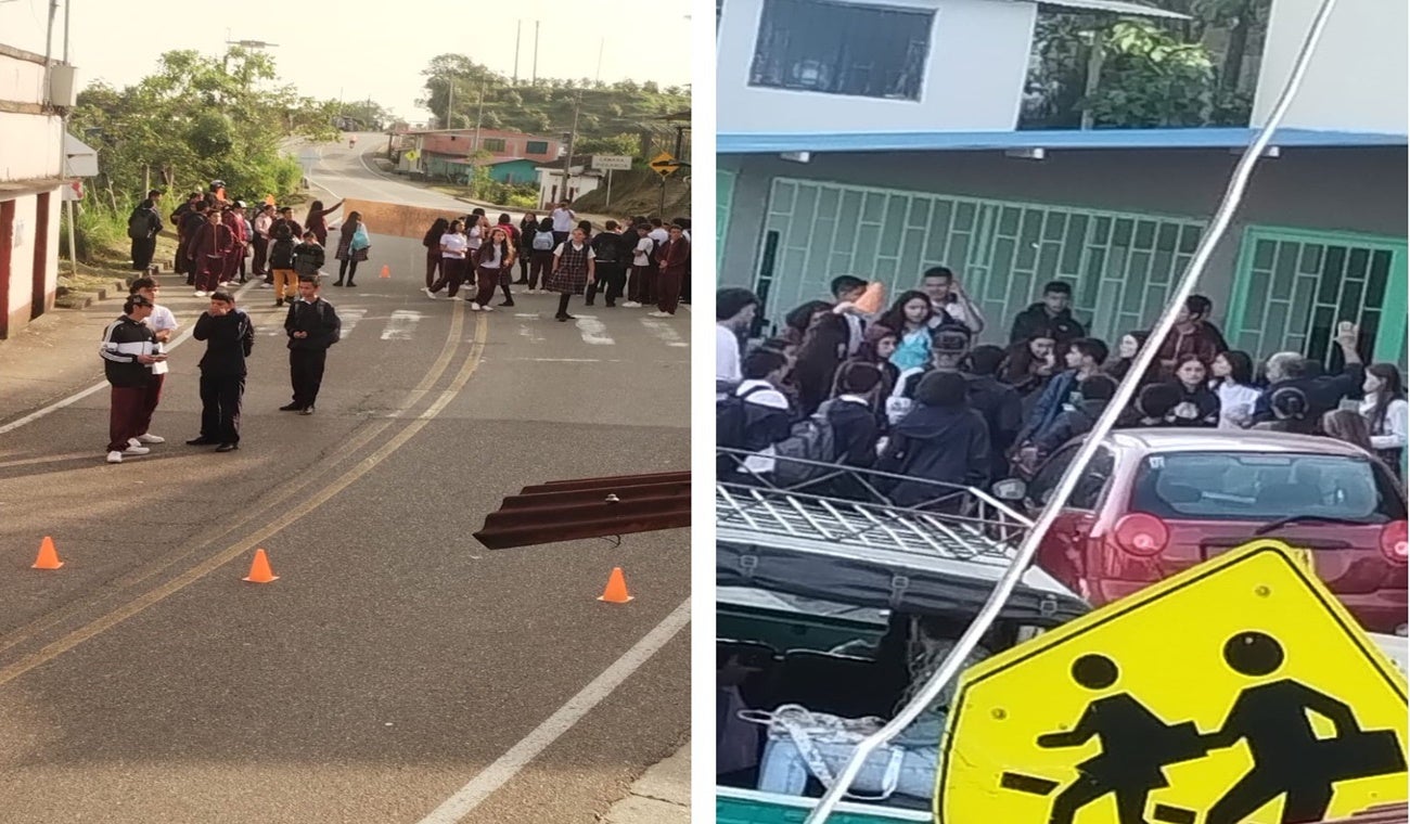 Protesta estudiantes Fresno - Manizales