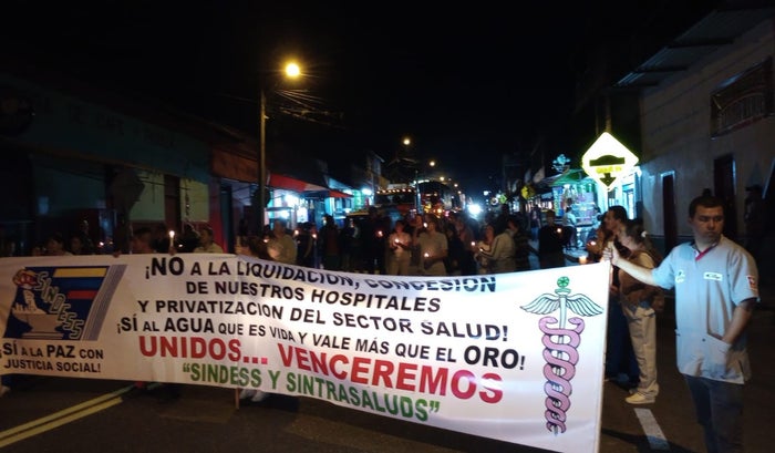 Protesta hospital Cajamarca