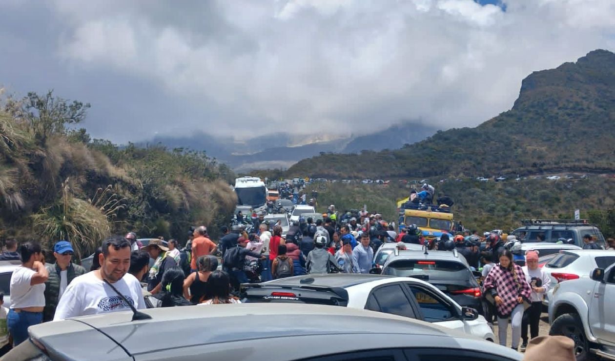 Turistas colapsan la vía Murillo - Manizales, Semana Santa