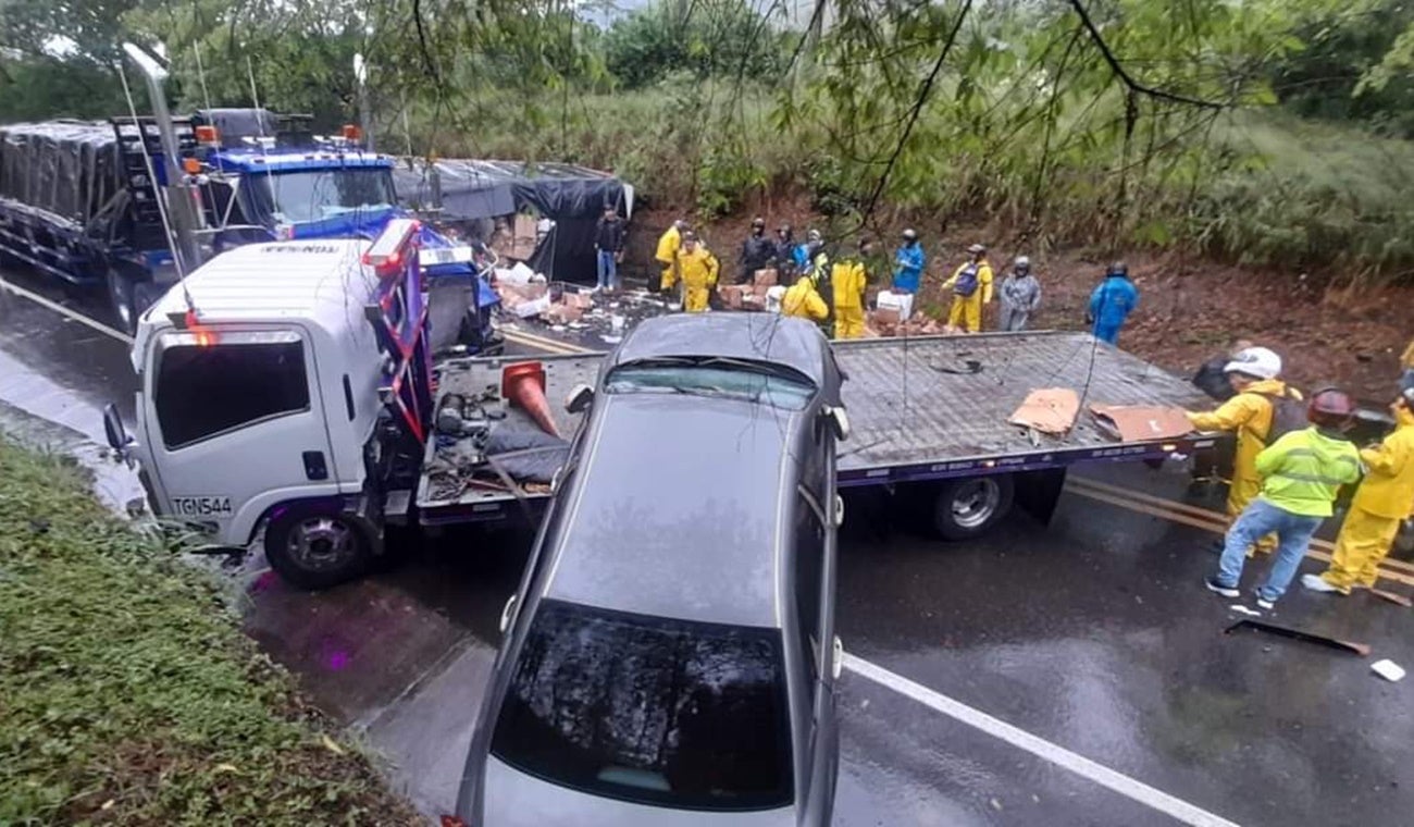 Se registró choque múltiple en la vía Honda – Mariquita