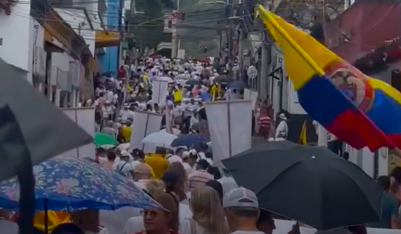 Marcha de la oposición en Ocaña