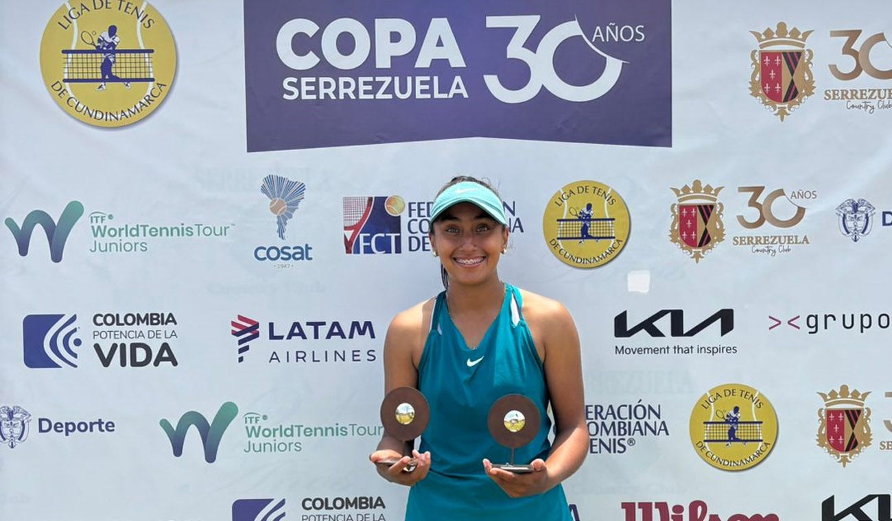 La tenista tolimense doble subcampeona del Torneo J30 Cundinamarca