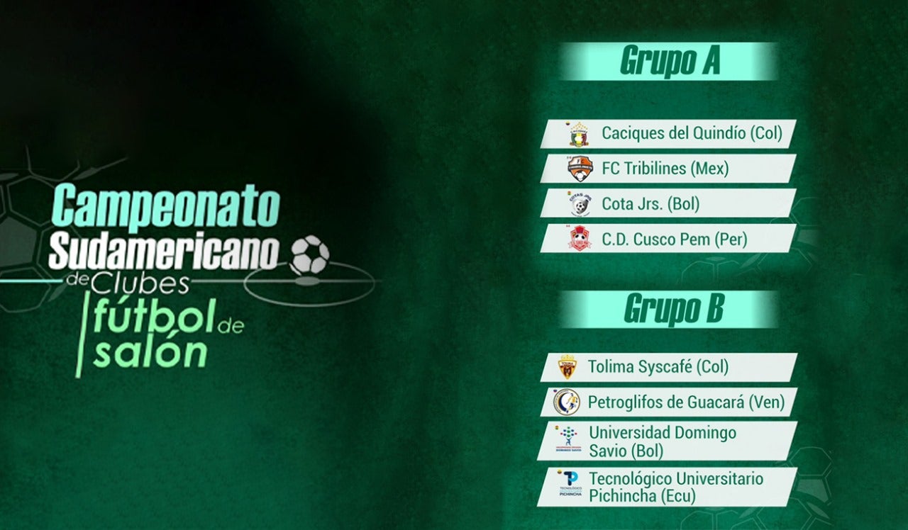 Sorteo del Campeonato Suramericano de Fútbol de Salón en Ibagué.