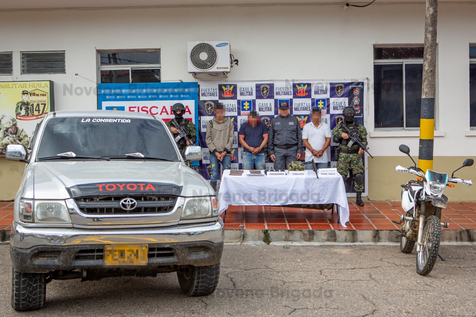 Contundente golpe a red de extorsión del Estado Mayor Central en Algeciras, Huila.