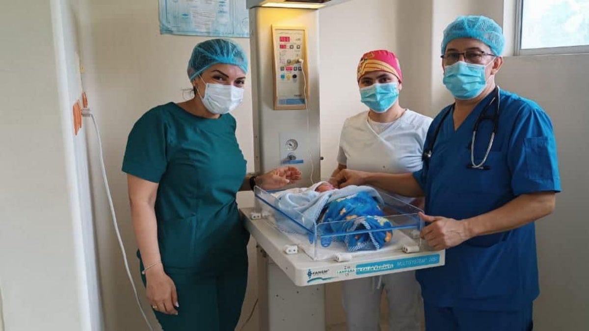 Bebé nacido en el hospital de Carmen de Apicalá