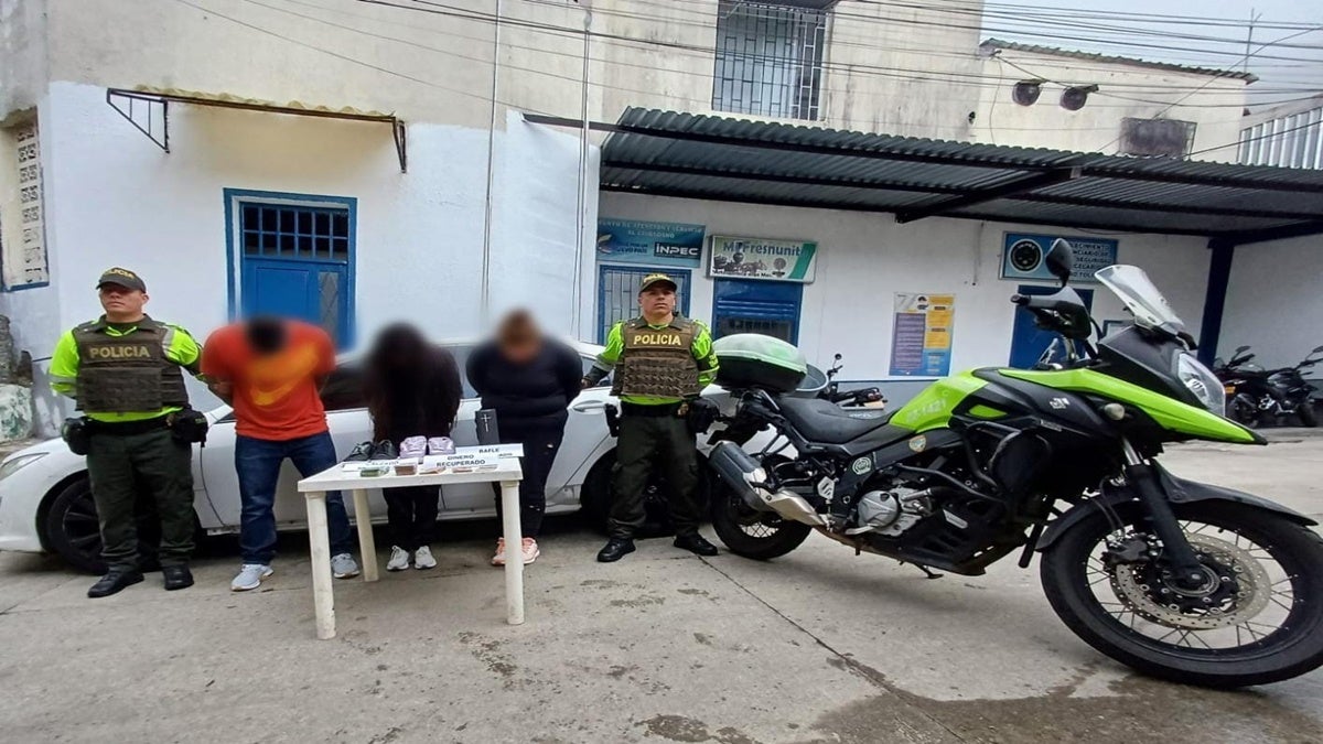 Capturaron en Padua tres delincuentes que se hacían pasar como enfermeros, vinculados a un hurto en Manizales