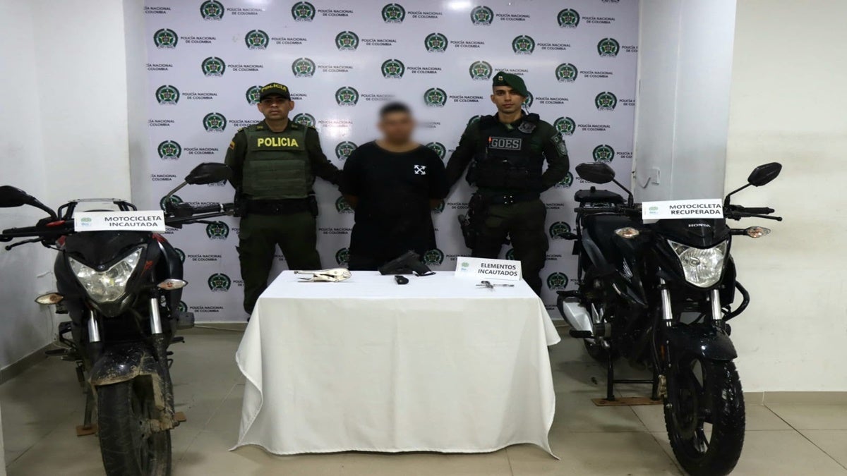 Imponente operativo por tierra y aire para localizar a un ladrón de moto en Ibagué
