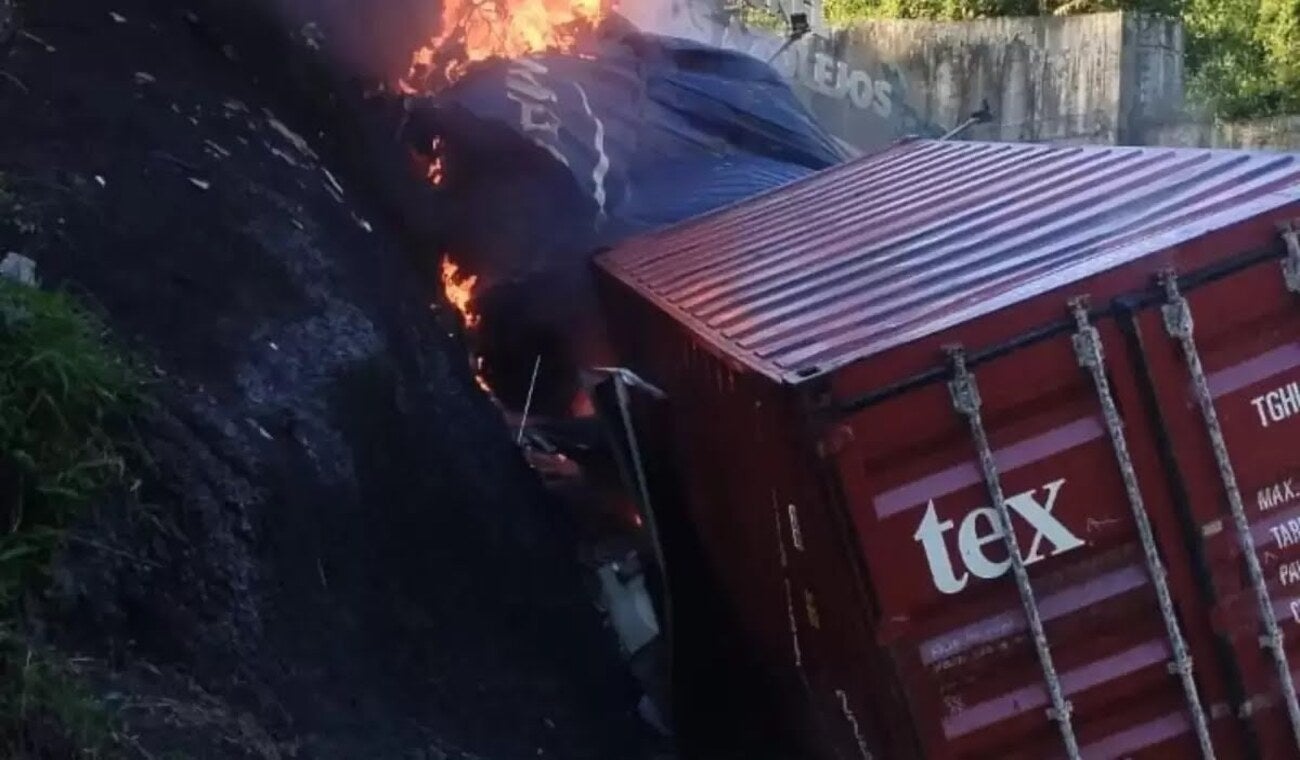 Accidente por sobrepeso