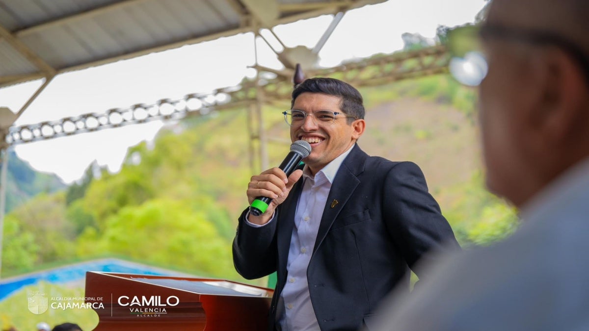 Alcalde Cajamarca Camilo Valencia