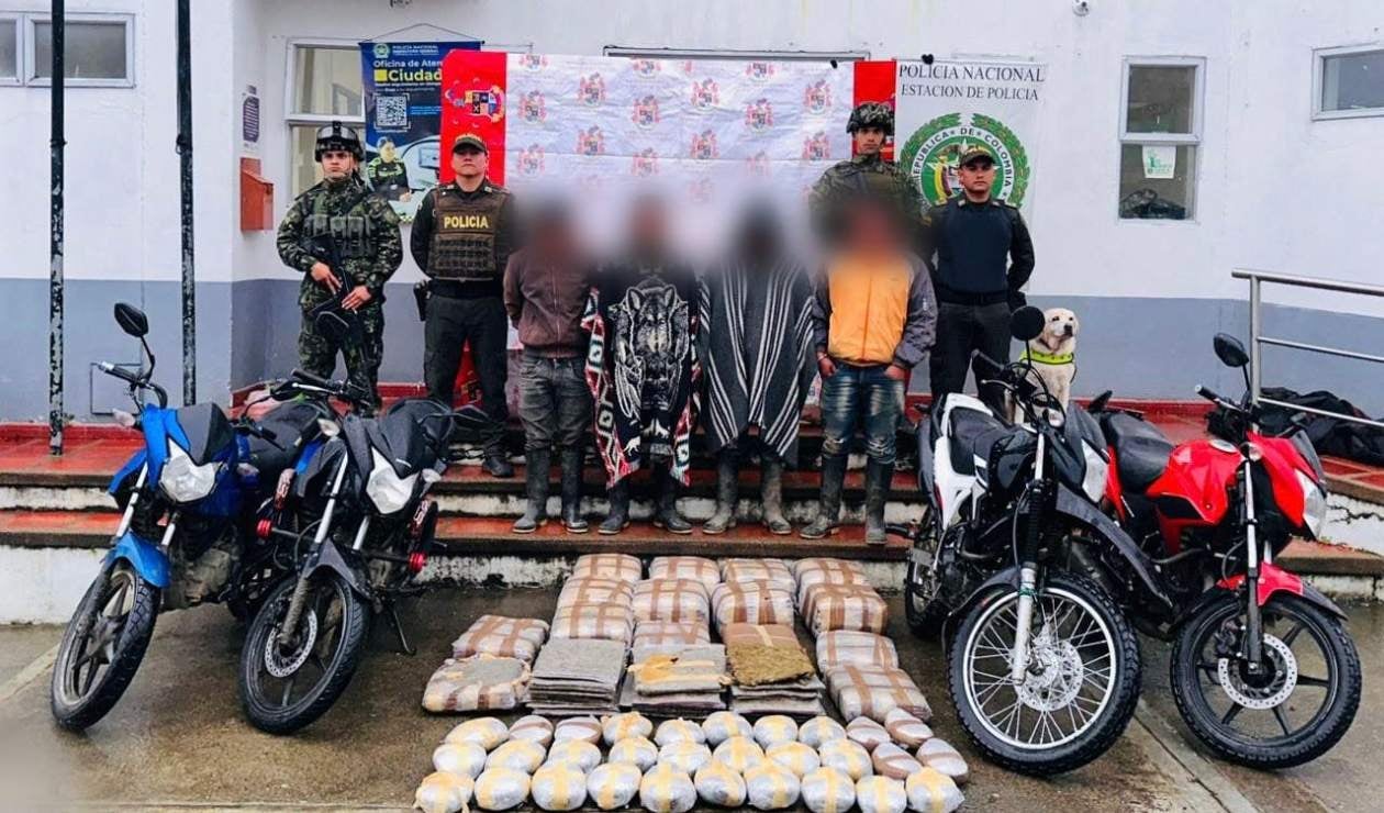 Incautación de droga en Roncesvalles, Tolima.
