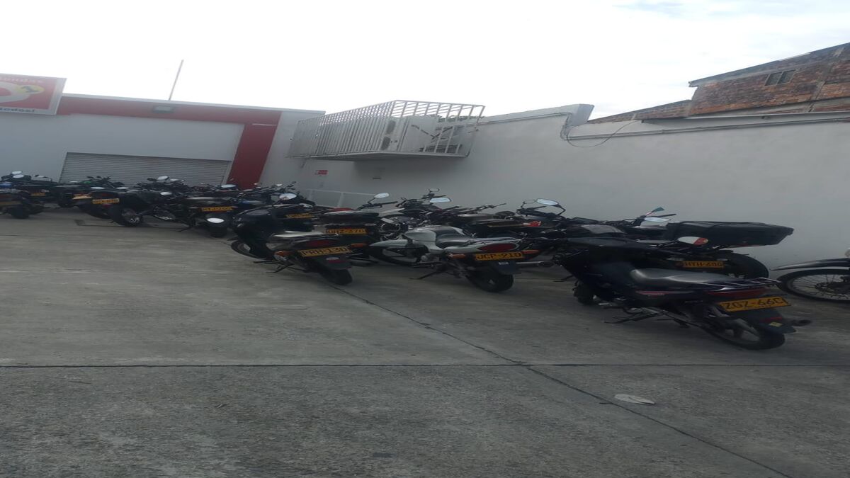 motocicletas inmovilizadas