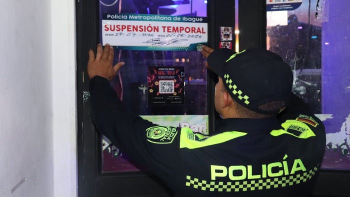 Cierre de bares en Ibagué