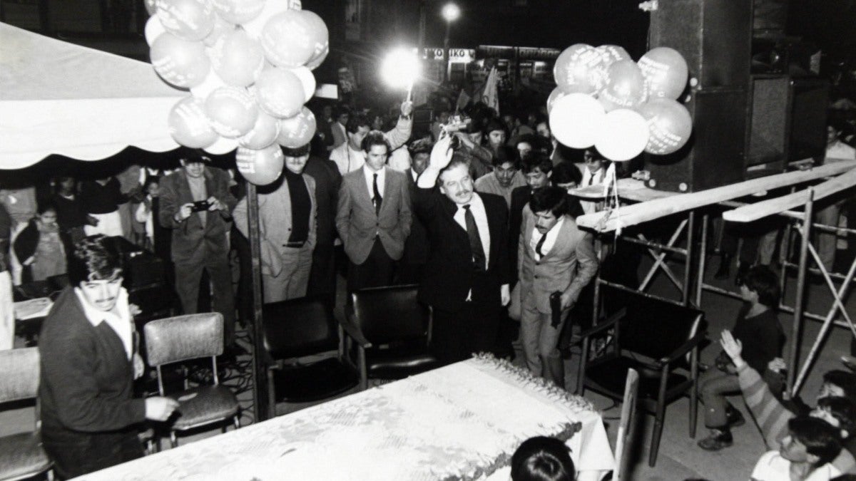 Luis Carlos Galán Sarmiento, el 18 de agosto de 1989, momentos antes del atentado