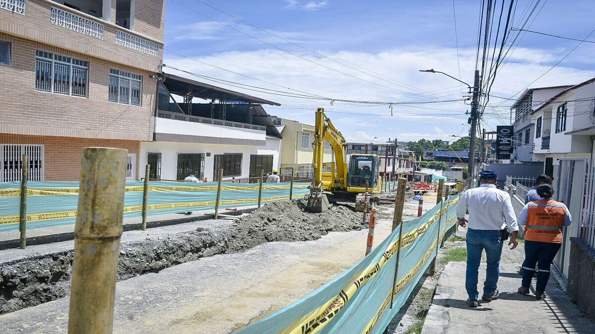Vía del barrio La Floresta