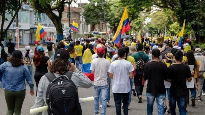 Marcha en favor de petro