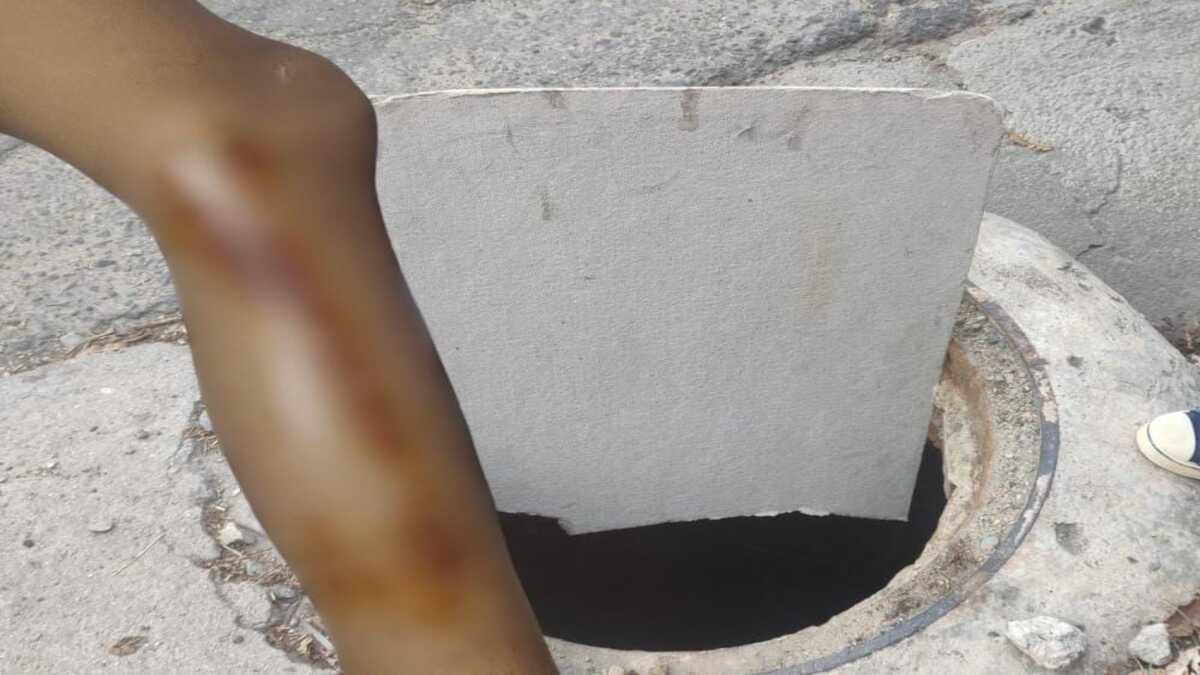 accidente en hueco de Ibagué