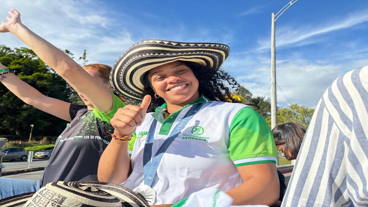 Mari Leivis Sánchez, en su regreso al departamento de Antioquia