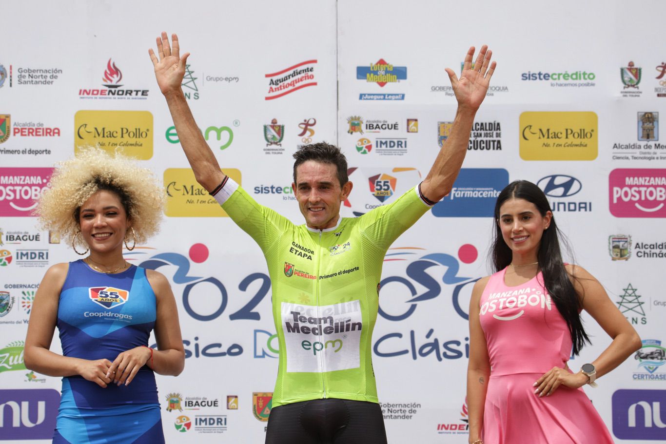 Óscar Sevilla, ganador de la etapa 1 del Clásico RCN