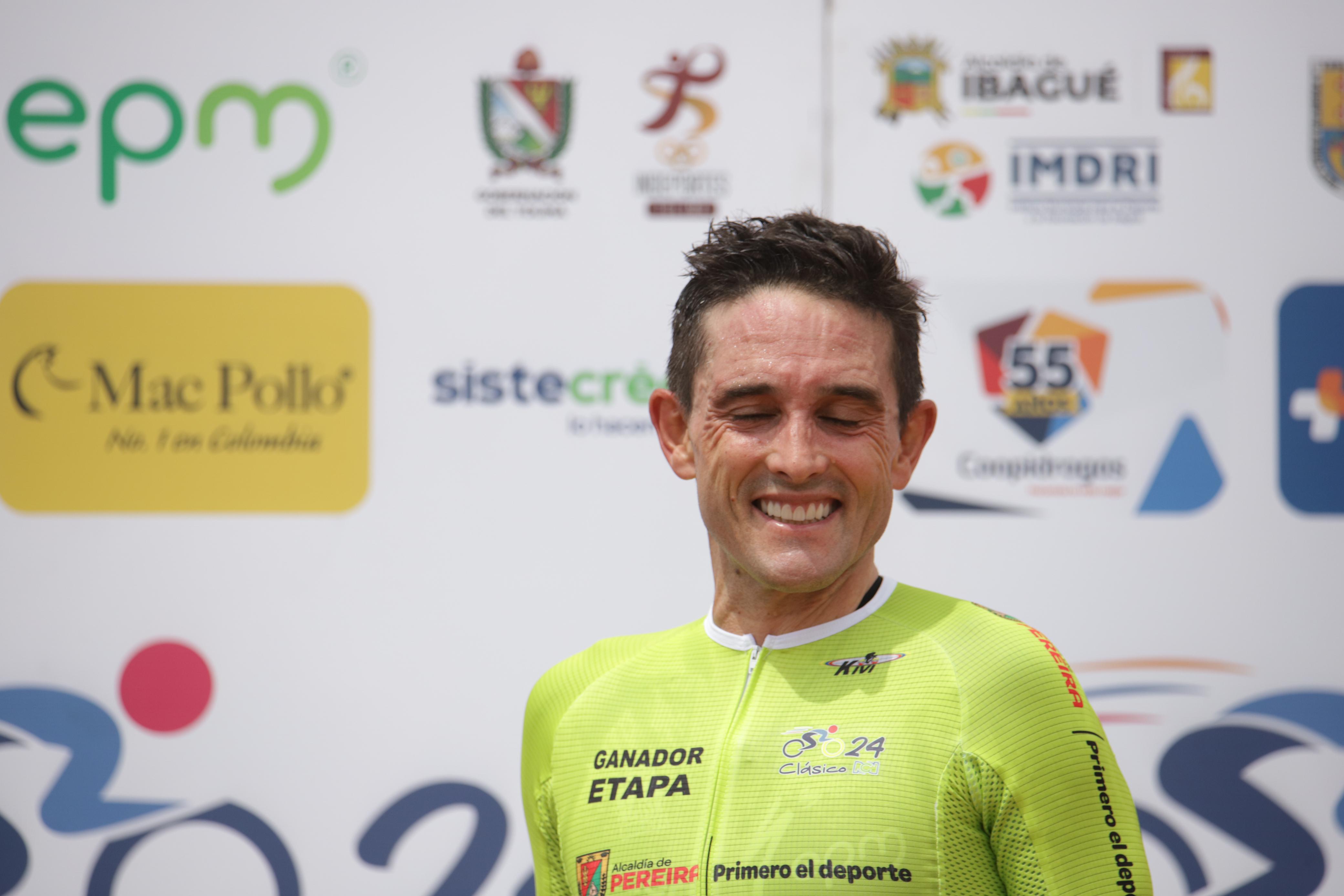 Óscar Sevilla, ganador de la etapa 1 del Clásico RCN