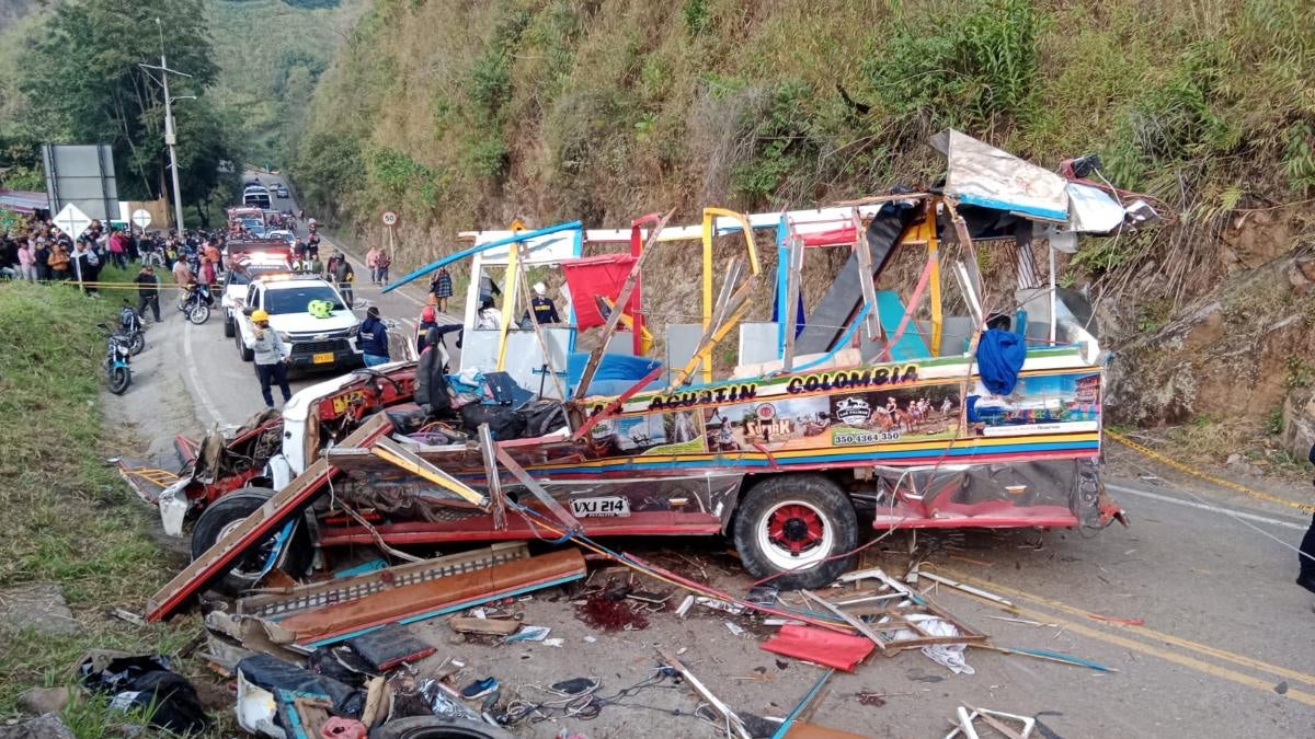 Accidente en la vía San Agustín-Pitalito (Huila)
