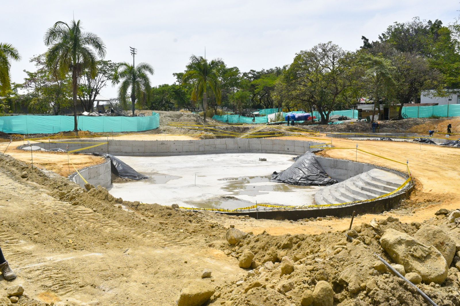 Parque deportivo obras