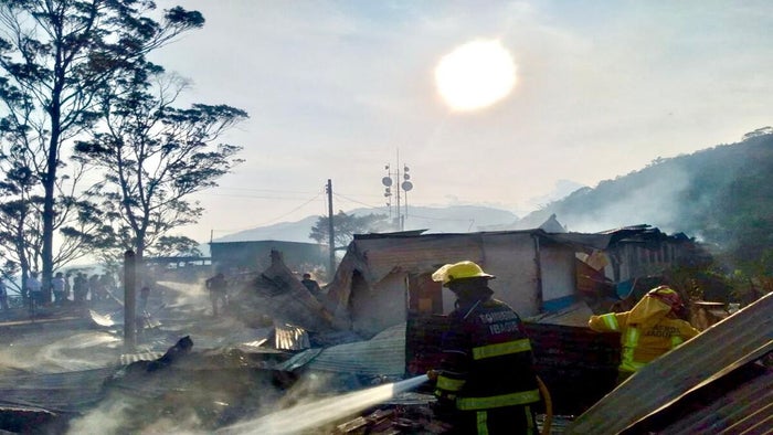 Incendio en San Juan de la China