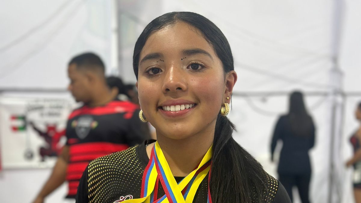 La cajamarcuna María José Sánchez, es campeona nacional de pesas sub-13 en Manizales