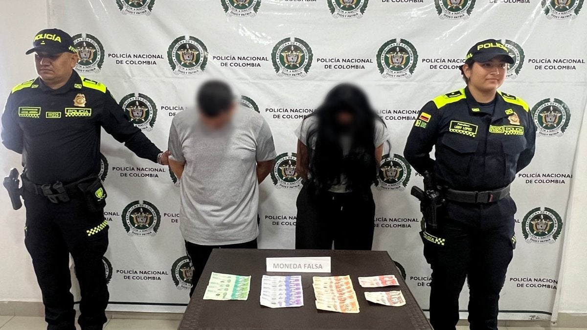 Capturaron pareja de bogotanos que llegaron a Mariquita a meter billetes falsos a Mariquita