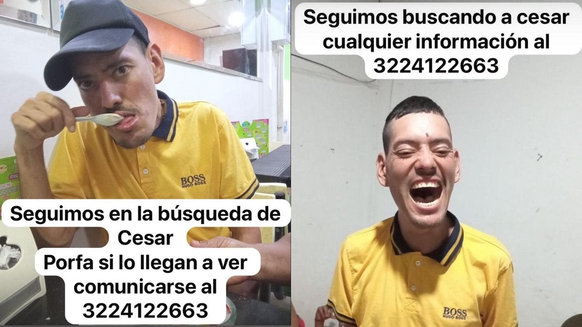 Buscan a Cesar Mogollón, joven desaparecido en el barrio El Salado de Ibagué
