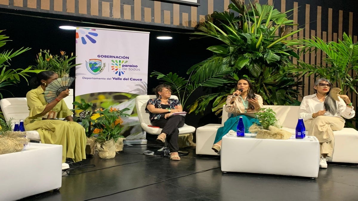 Delcy Isaza en la COP16