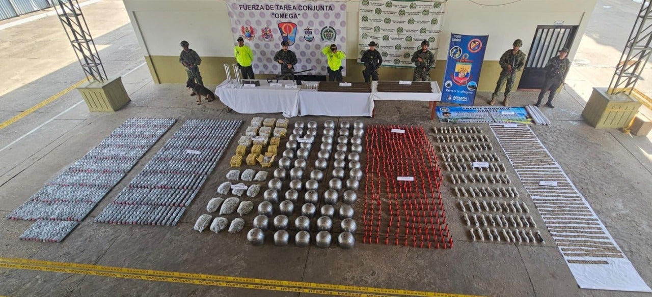 Material de guerra incautado en Caquetá