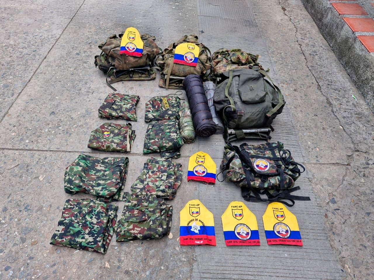 Material incautado, Huila